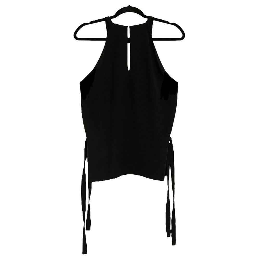 Parker Black Halter Side Tie Top SMALL - Picture 3 of 7